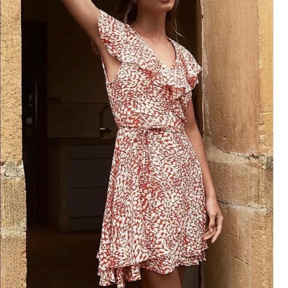 Free People Wrap Ruffled French Dress XS